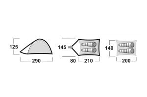 Husky Bizam 2 Kişilik Çadır (3 Mevsim)