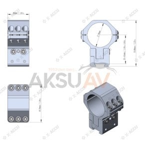 Vector Optics No Limit Dürbün Ayağı (40 Moa Açılı - 30 - 11 mm)