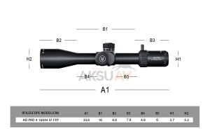 Swampdeer HD Pro 4-16x44 SF FFP Tüfek Dürbünü