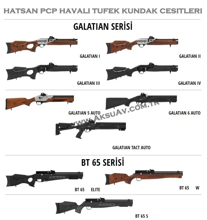 Hatsan PCP Havalı Tüfek Kundak Takımları