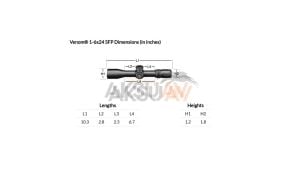 Vortex Venom 1-6x24 SFP AR-BD3 Tüfek Dürbünü ve Sport Montaj Paketi