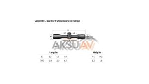 Vortex Venom 1-6x24 SFP AR-BD3 Tüfek Dürbünü + Venom 3 Moa Red Dot ve Sport Montaj Paketi