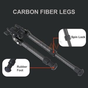 Nutrek Tacband CarbonStrike Rapidstalk Bipod (8-11'')