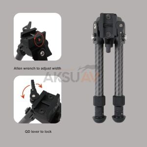 Nutrek Tacband CarbonStrike Rapidstalk Bipod (8-11'')