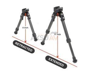 Nutrek Tacband CarbonStrike Rapidstalk Bipod (8-11'')