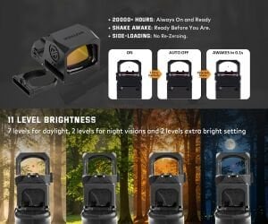 Nutrek Optics ZIKKA Plus R3 1x24x18 RMR Red Dot