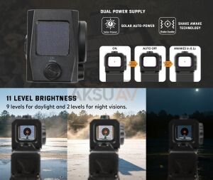 Nutrek Optics ROVAC 1x20x16 Solar Red Dot (Yeni Versiyon - 6 Moa)