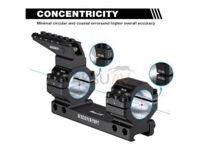 DiscoveryOpt 30 mm Heavy Duty Cantilever Montaj 0 Moa Tek Parça Dürbün Ayağı