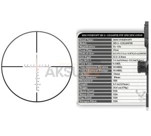 DiscoveyOpt HD 2-12x24 SFIR FFP MIL Tüfek Dürbünü