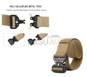 Single Sword Kobra Taktik Kemer Bej Renk