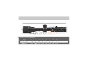 DiscoveryOpt MS 3-12x42 AOAC SFP Moa Tüfek Dürbünü