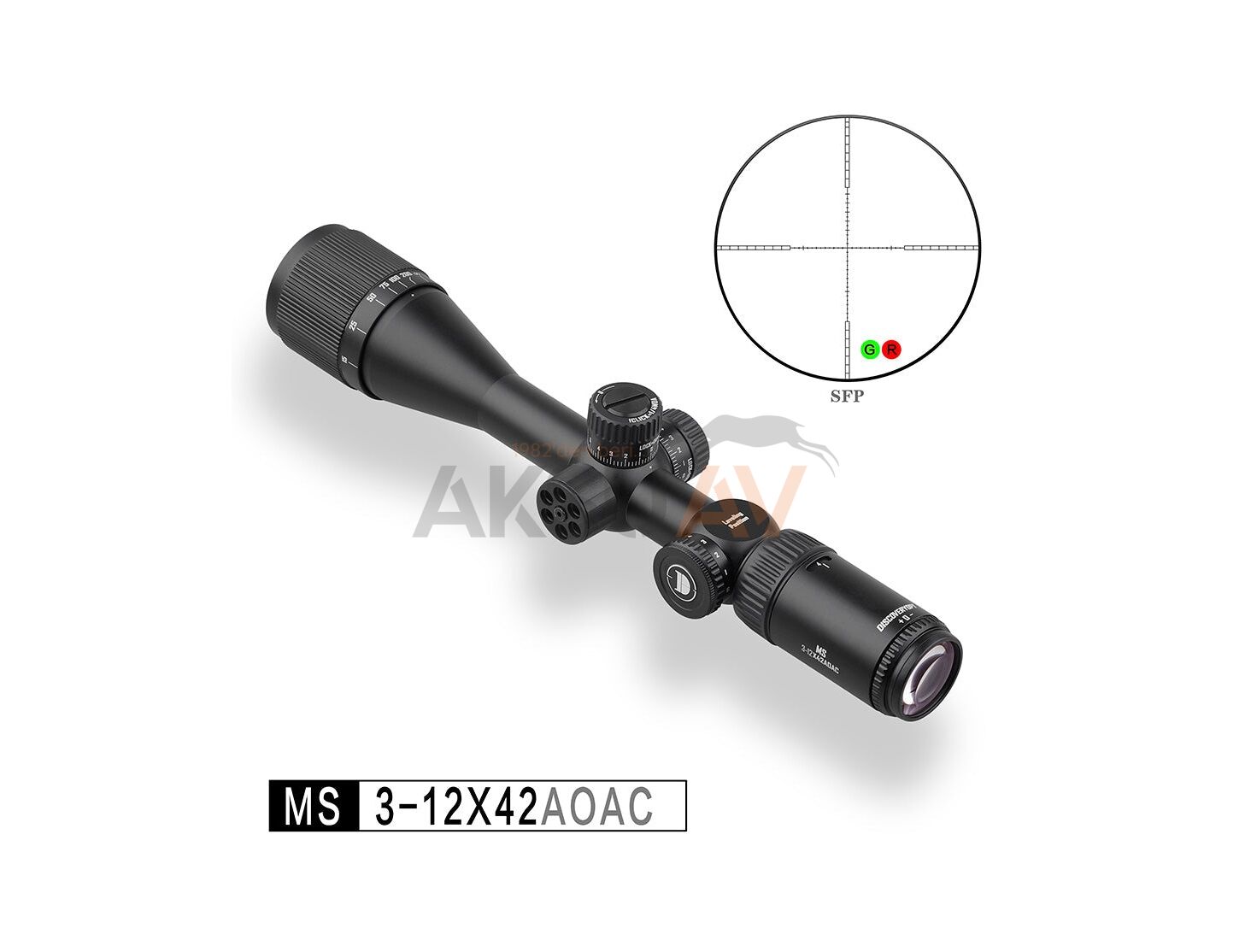 DiscoveryOpt MS 3-12x42 AOAC SFP Moa Tüfek Dürbünü