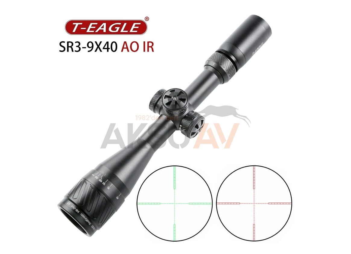 T-Eagle SR 3-9x40AO IR Tüfek Dürbünü