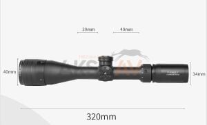 T-Eagle SR 3-9x40AO IR Tüfek Dürbünü