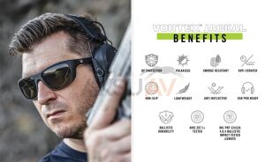 Vortex Jackal Balistik Güneş Gözlüğü (Black-Smoke)