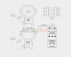 Vector Optics X-Accu 34 mm Yükseklik Ayarlı Dürbün Ayağı