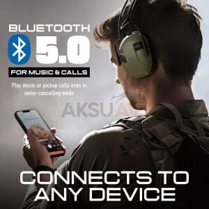 Earmor M300T-IPSC Edition Elektronik Atış Kulaklığı Kulak Koruması (Yeşil-Green)