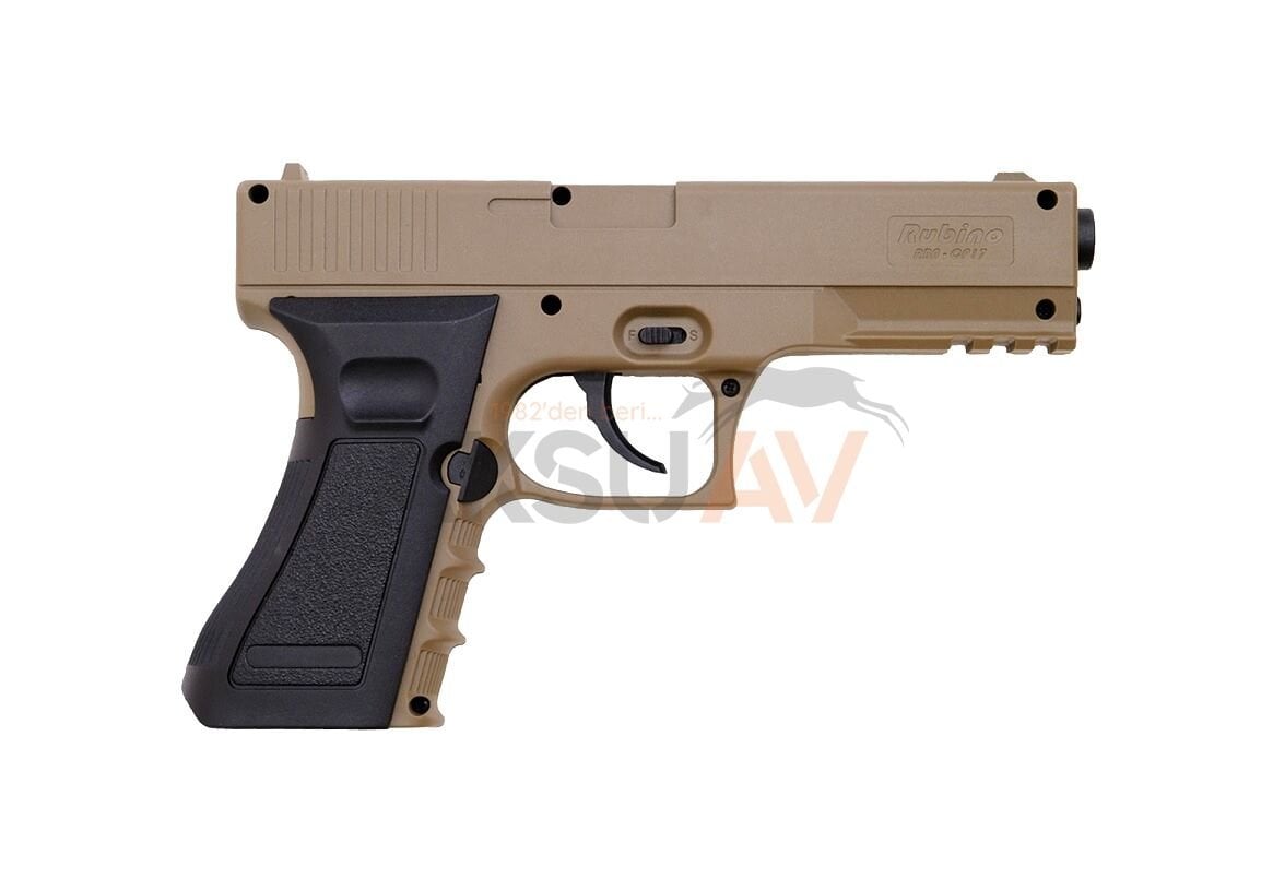 Rubino Glock 17 Çöl Renk 4.5 mm Havalı Tabanca (CP17)