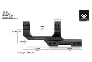 Vortex CM-203 Sport Cantilever 30 mm Dürbün Ayağı