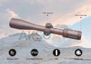 Victoptics S4 6-24x50 SFP Coyote FDE Tüfek Dürbünü