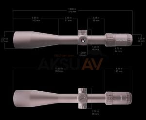 Victoptics S4 6-24x50 SFP Coyote FDE Tüfek Dürbünü