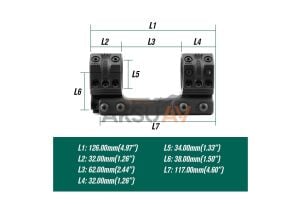 Specprecision Spuhr Tipi 34 mm 0 Moa Fde Dürbün Ayağı (1.50'')