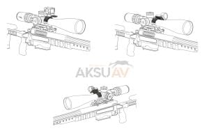 Vector Optics X-Accu 30 mm 4 Delikli Dürbün Montaj Aksesuar Kiti