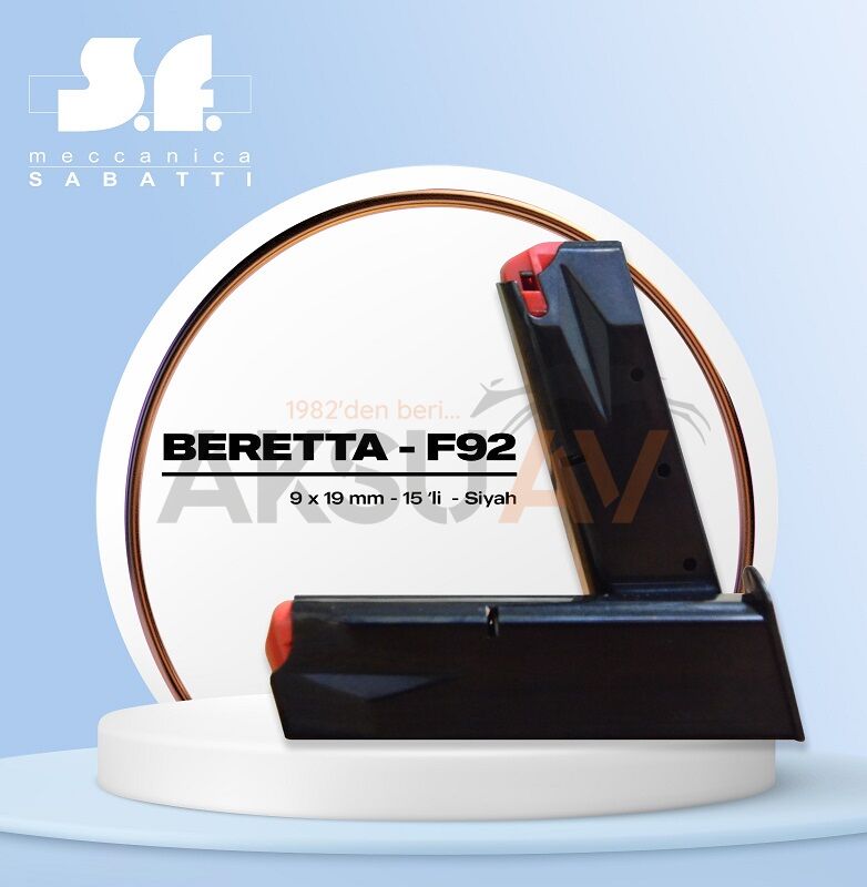 Sabatti Beretta F92 Siyah Şarjör