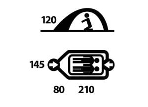 Husky Bizam 2 Kişilik Çadır, Yeşil (3 Mevsim)