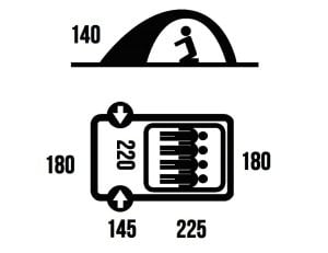 Husky Bronder 4 Kişilik Çadır (4 Mevsim)