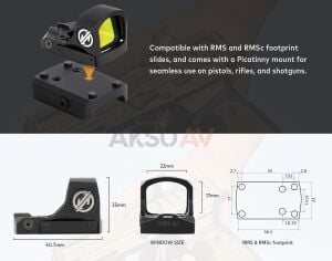 Nutrek Optics XEED G2 1x22x17 Aspherical Lens Red Dot Sight
