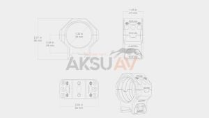 Vector Optics X-Accu Gen II 34 mm Düşük Boy Pikatini Montaj Dürbün Ayağı