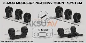 Vector Optics X-Accu Gen II 34 mm Düşük Boy Pikatini Montaj Dürbün Ayağı
