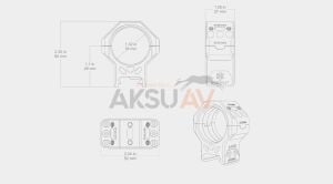 Vector Optics X-Accu Gen II 34 mm Orta Boy Pikatini Montaj Dürbün Ayağı