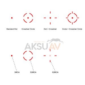 Vector Optics Frenzy Plus 1x31x26 Multi Reticle Red Dot Sight