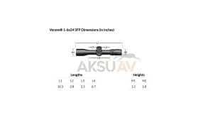 Vortex Venom 1-6x24 SFP Tüfek Dürbünü (AR-BD3)