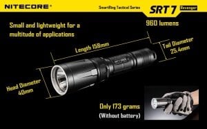 Nitecore SRT7 960 Lümen El Feneri