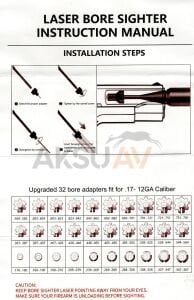 Vormex Sıfırlama Lazer Seti (Multi-Cal BoreSight - Tüm Kalibre)