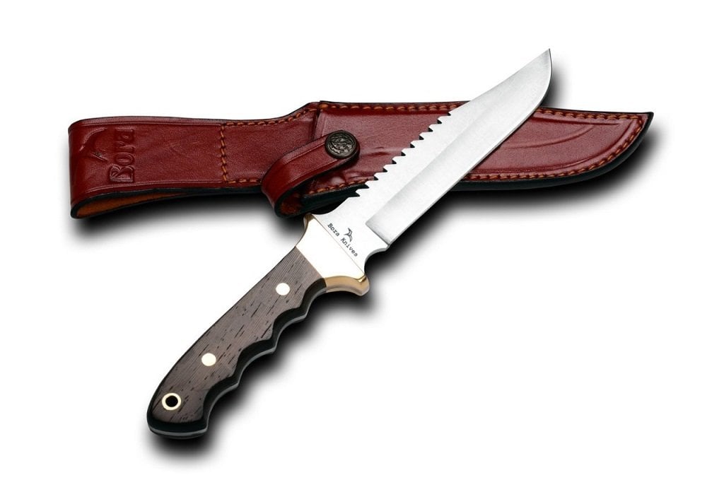 Bora Knives, M-302 Tiger Testereli Wenge Saplı Bıçak
