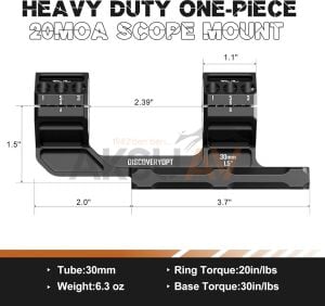 DiscoveryOpt 30 mm Heavy Duty Cantilever Montaj 20 Moa Açılı Dürbün Ayağı