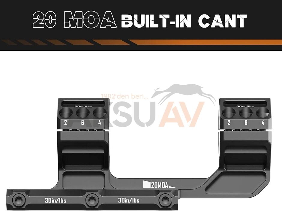 DiscoveryOpt 30 mm Heavy Duty Cantilever Montaj 20 Moa Açılı Dürbün Ayağı