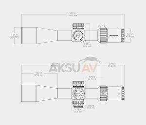 Vector Optics Taurus 6-24x50 HD MIL FFP Tüfek Dürbünü (Tauron)