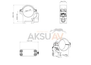 Vector Optics X-Accu 30 mm Low QD Montaj Pikatini Çelik Dürbün Ayağı