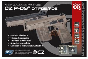 ASG CZ P-09 Duty FDE Blowbackli Havalı Tabanca