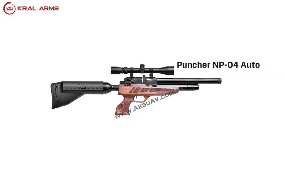 Kral Puncher NP-04 Auto Yarı Otomatik PCP Havalı Tabanca