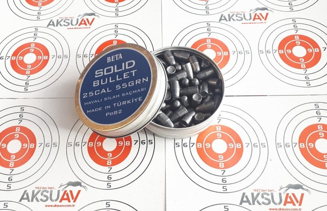 Beta Solid Bullet 55 Grain 6.35 mm Havalı Saçma
