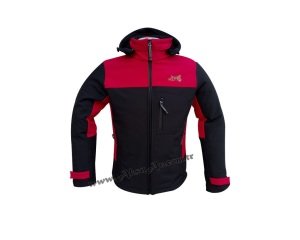 GrayWolf Softshell Outdoor Mont, Siyah-Kırmızı Renk