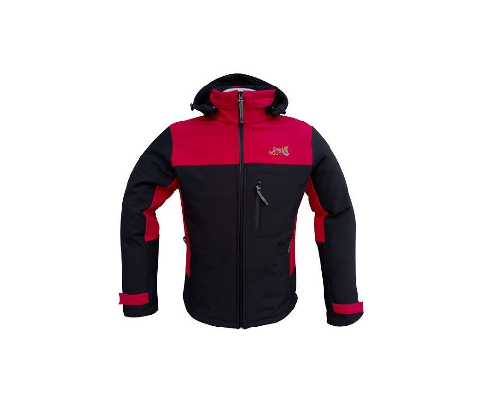 GrayWolf Softshell Outdoor Mont, Gri-Kırmızı Renk