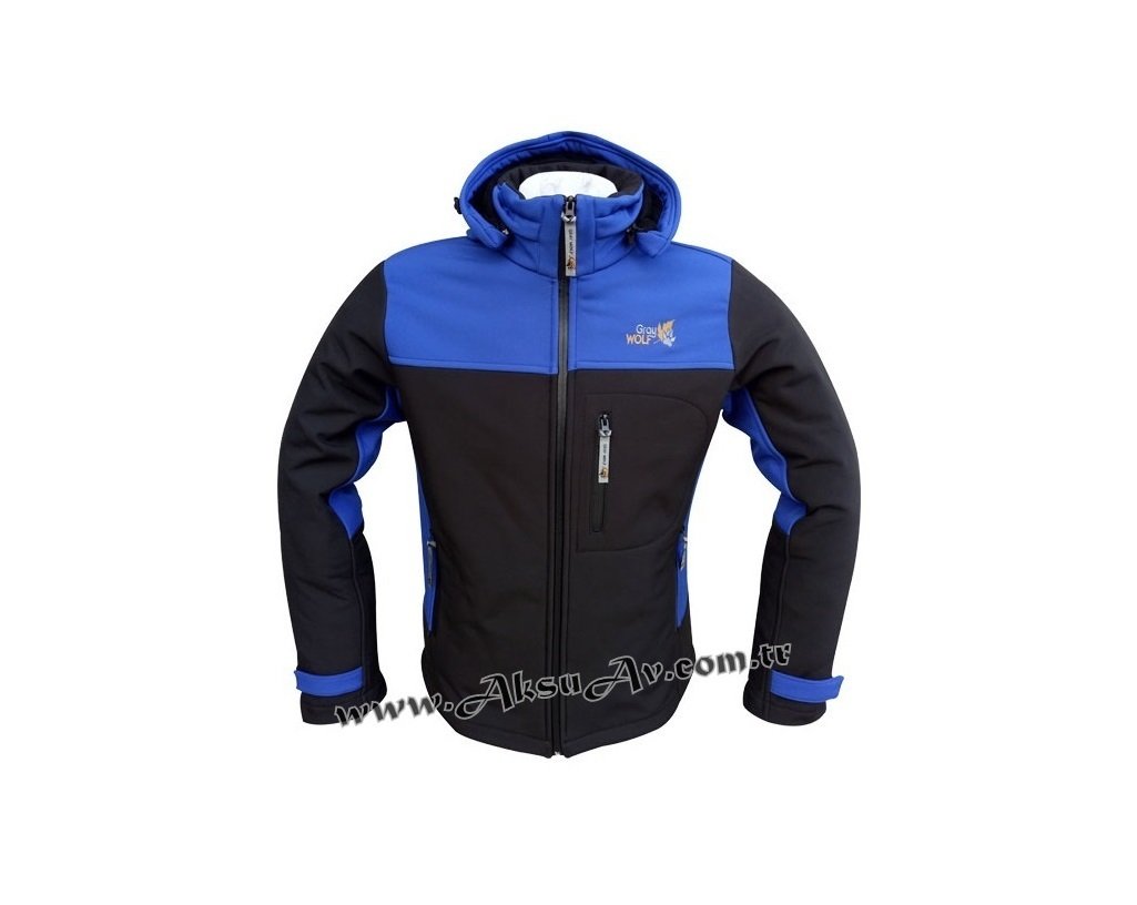 GrayWolf Softshell Outdoor Mont, Siyah-Mavi Renk