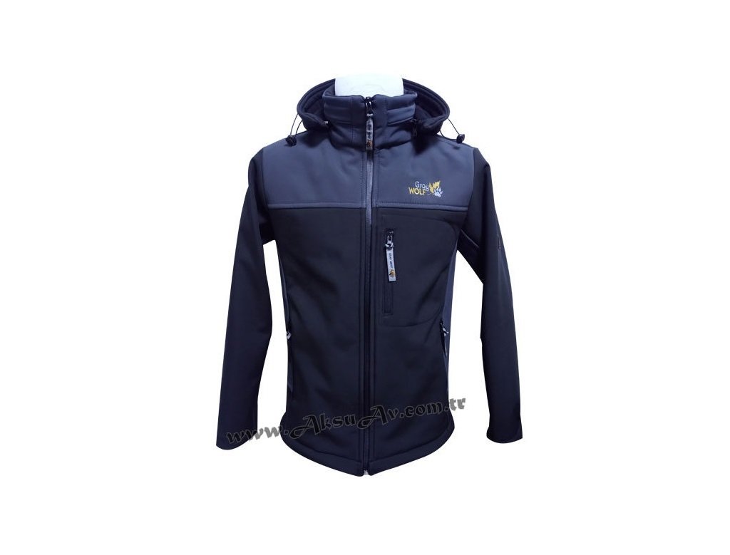 GrayWolf Softshell Outdoor Mont, Siyah-Gri Renk